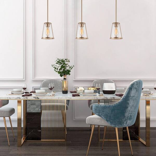 Pendant Light Fixture Modern Dining Room Lighting Kitchen Ceiling Hanging Drum 