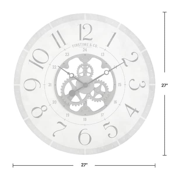 GLOSS WHITE -Parts CARD 3 3/4" MINUTE TRACK Clock Dial Roman Round PAPER 