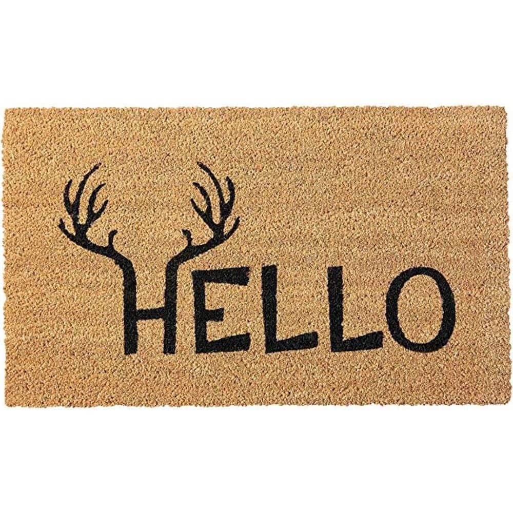 Multi-Colored 29 in. x 17 in. Coir Outdoor Door Mat price history on PriceWatchPro