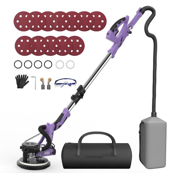 Drywall Sander with Vacuum Dust Collector, 12A Motor, 5 Speed Settings, Includes 12 Sanding Discs and Accessories