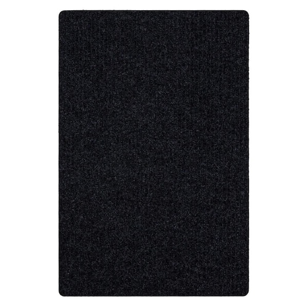 All Purpose Tri-Rib Black 2 ft. 2 in. x 45 ft. Indoor/Outdoor Commercial Mat Roll Runner