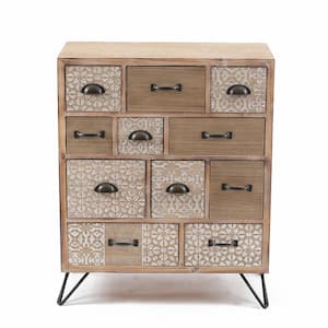 Metal & Wood Multi-Storage Cabinet