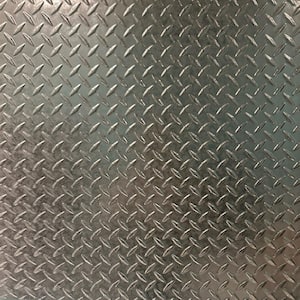 Diamond Plate Galvanized 4 ft. x 8 ft. Faux Tin Glue-Up Wainscoting Panels (5-Pack) (160 sq. ft./Case)