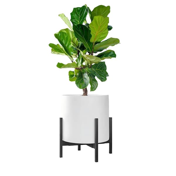 OGETFUUR Steel Planter Stand (12 in. W x 12 in. H), Indoor-Outdoor