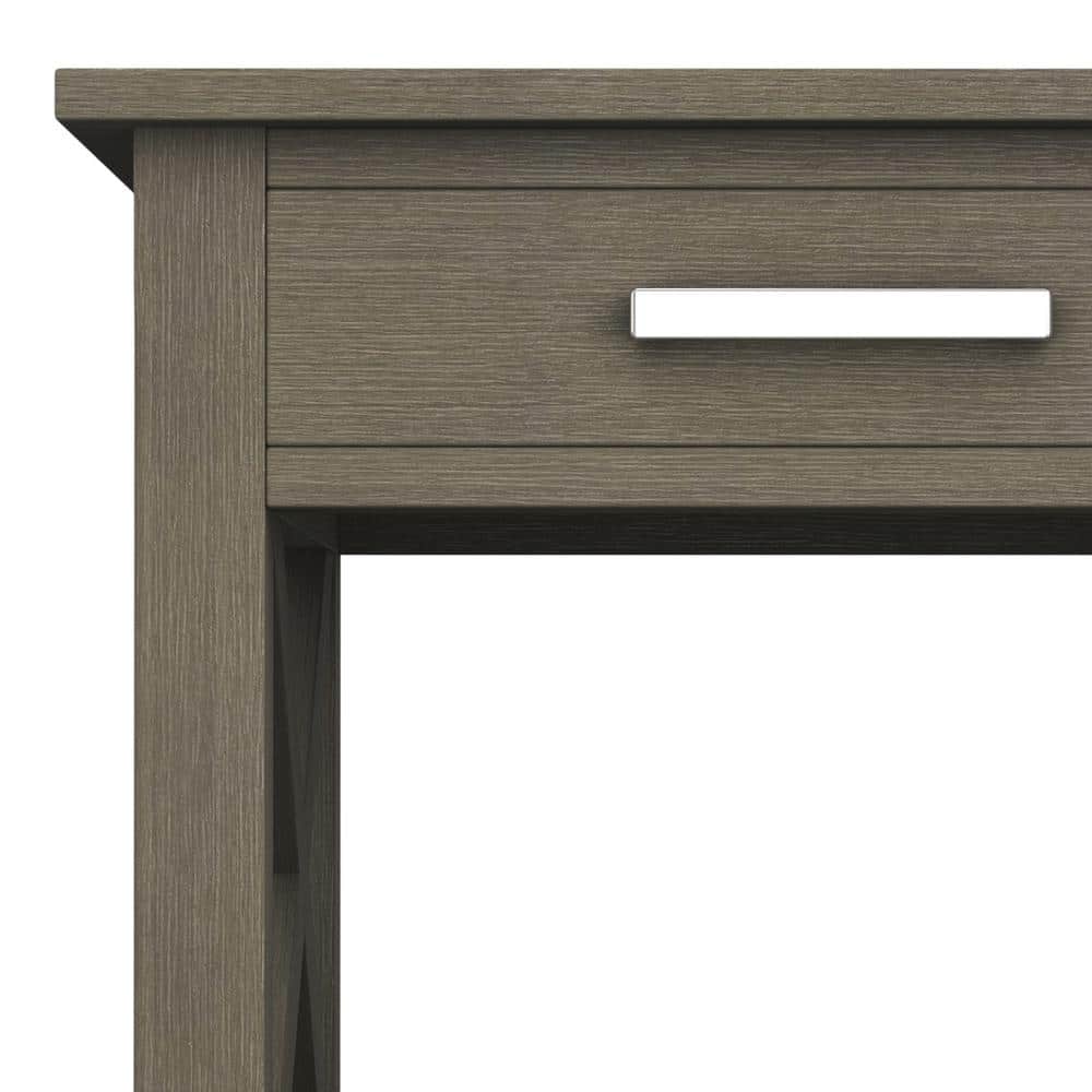 Farmhouse Gray Contemporary Square End Table with Storage