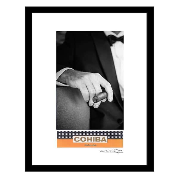 VENICE BEACH Collections Cigars Scream Sophistication in this Powerful Black and White Image by Fairchild Paris 1-Piece Framed 18 in. x 14 in.