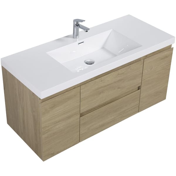 HBEZON Achilles 47 in. W x 20 in. D x 22.5 in. H Single Sink