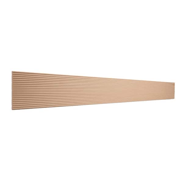Ornamental Mouldings 5 in. D x 0.438 in. W x 47.5 in. L Wood Panel Moulding Reeded Bead Accent