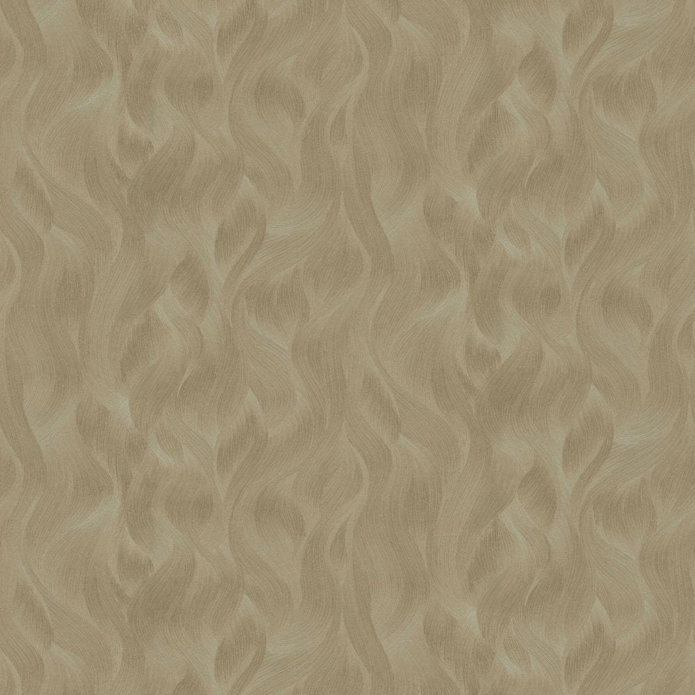 Elle Decor ELLE Decoration Collection Gold Wave Pattern Vinyl on Non