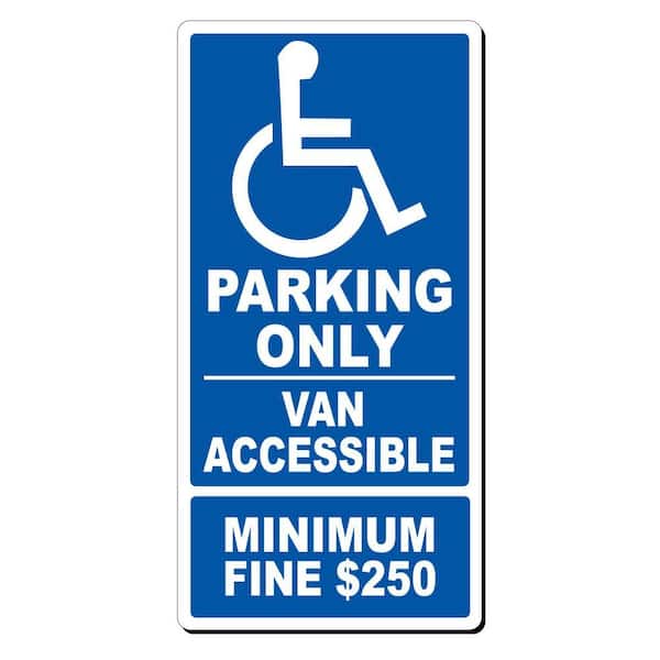 12 in. x 24 in. x 0.032 Aluminum Van Accessible Parking