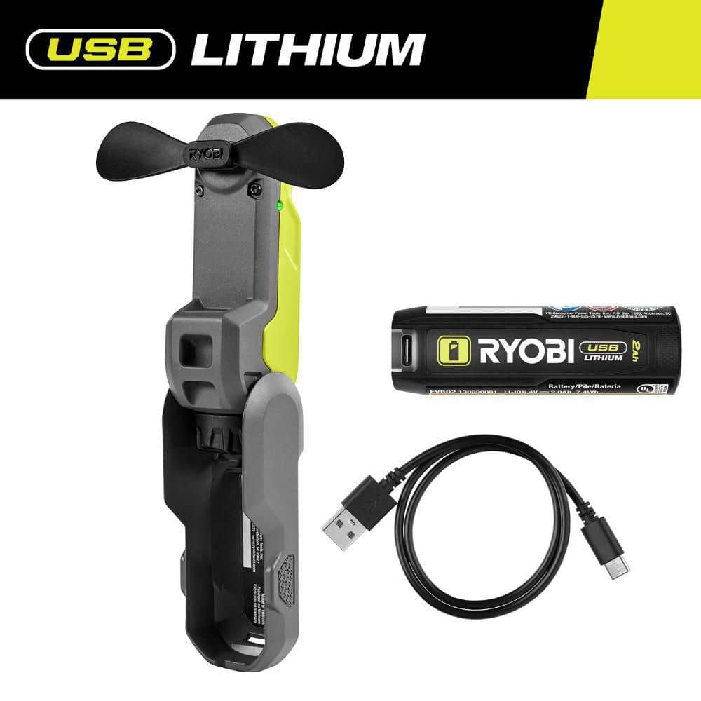 USB Lithium Cordless Handheld Portable Fan Kit with 2 Ah Battery and USB Charging Cable price history on PriceWatchPro