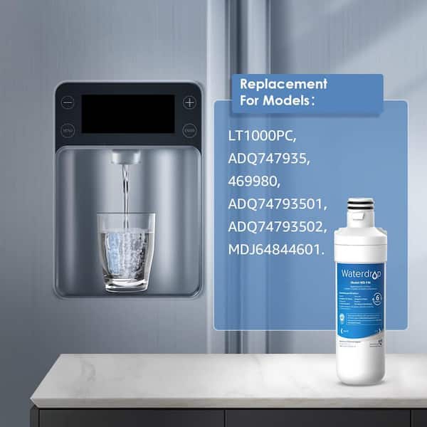 WD-LT1000PF Replacement for LG LT1000P/PC/PCS ThinQ Refrigerator Water Filter and air Filter, 6 Combo