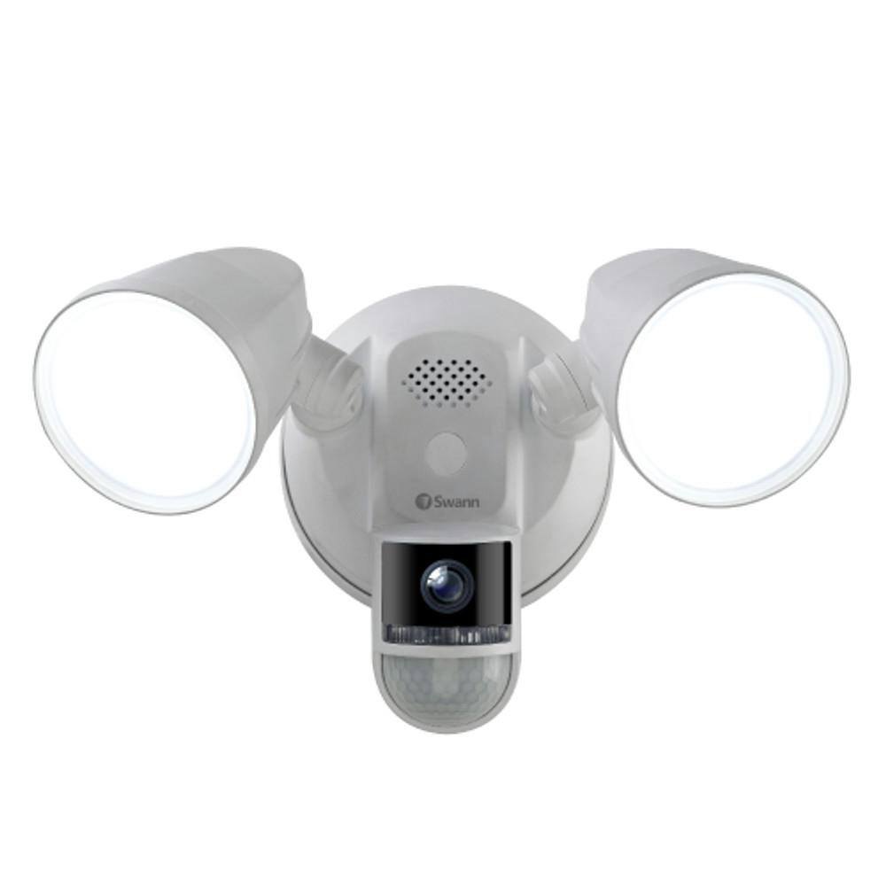 Swann Outdoor Floodlight 4K Wired Security Surveillance Camera with