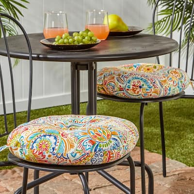 Round Outdoor Cushions Patio Furniture The Home Depot Round Outdoor Cushions Patio, Round Outdoor Chair Cushions With Ties