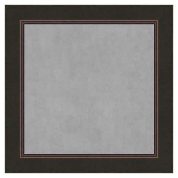 Amanti Art Milano Bronze 30 in. x 30 in Framed Magnetic Board