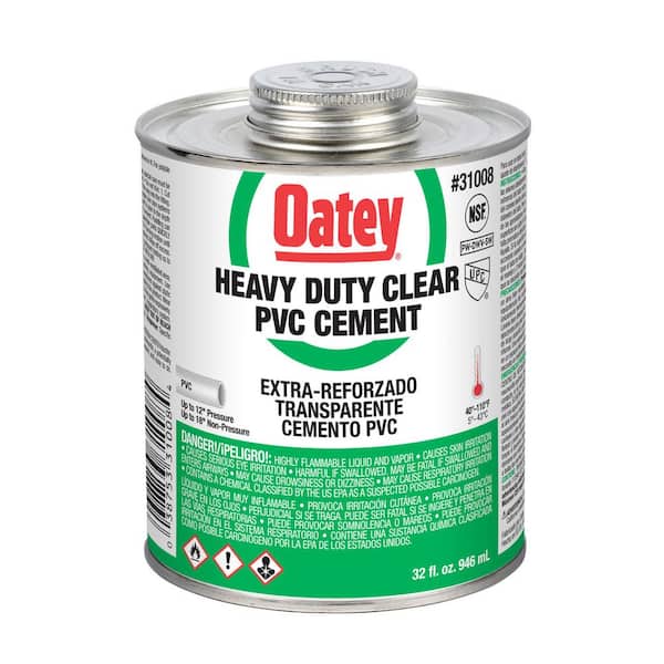 Oatey 32 oz. Heavy-Duty Clear PVC Cement
