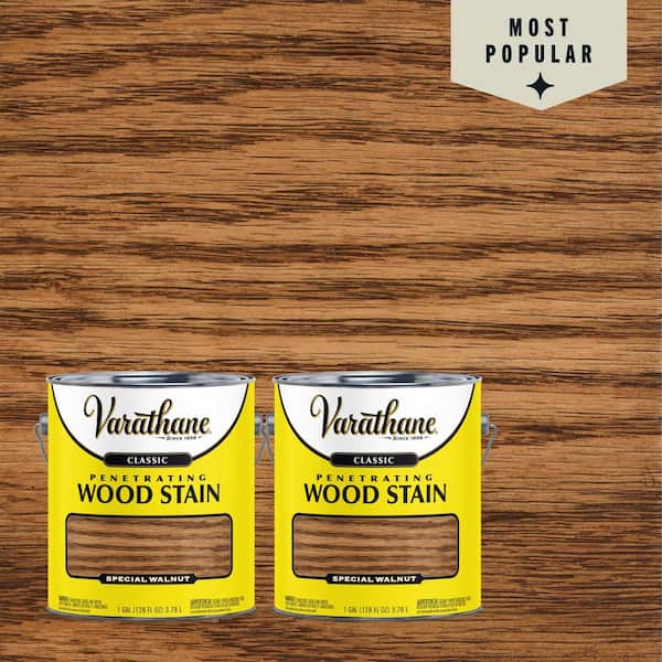 1 gal. Special Walnut Classic Interior Wood Stain (2-Pack)