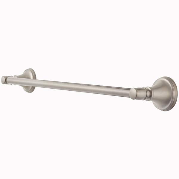 Northcott 18 in. Wall Mounted Towel Bar in Brushed Nickel