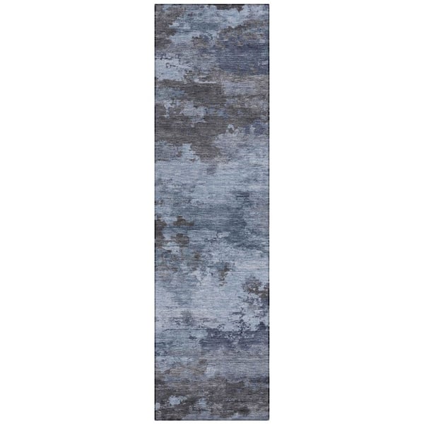 Chantille Machine Washable Indoor/Outdoor Abstract ACN2075 Blue 2 ft. 3 in. x 7 ft. 6 in. Runner Rug