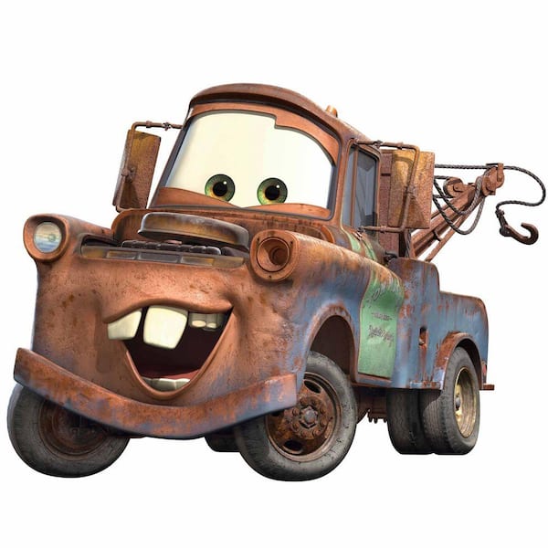 RoomMates 5 in. x 19 in. Cars Mater Peel and Stick Giant Wall Decal (7-Piece)