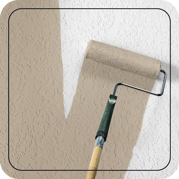 5 gal. #MS-43 Sandstone Satin Interior/Exterior Masonry, Stucco and Brick Paint