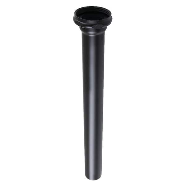 1-1/2 in. Brass Drain Tailpiece for P-Trap in Matte Black