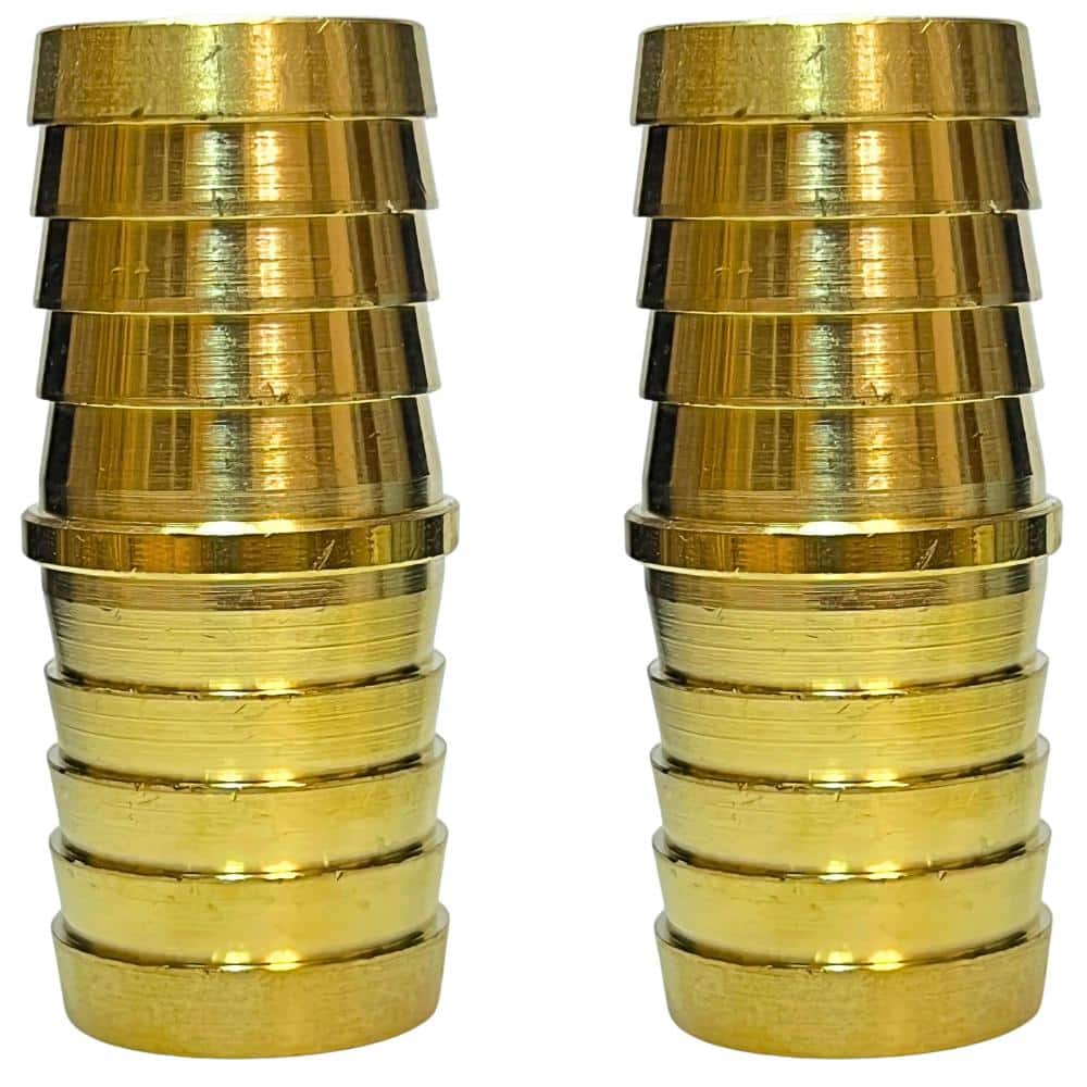 1 Inch Brass Hose Barb Union Coupler Equal Straight Splicer Mender Fitting, 2-Pack Metals Euqal Barbed price history on PriceWatchPro