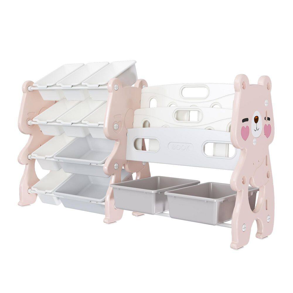33.07 in. H x 56.69 in. W x 14.17 in. D Pink Polyethylene Open Toy Storage Organizer price history on PriceWatchPro