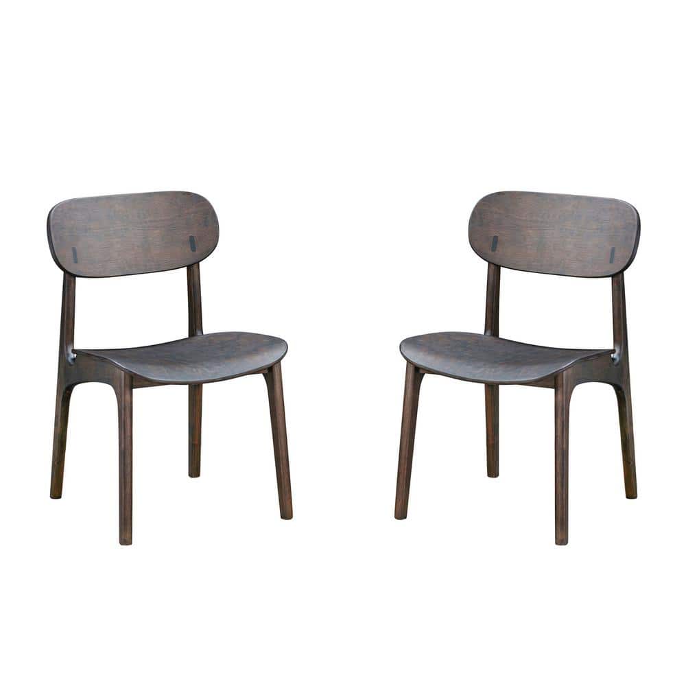 Solvang Wood Dining Chairs - Carbonite Finish - (Set of 2)