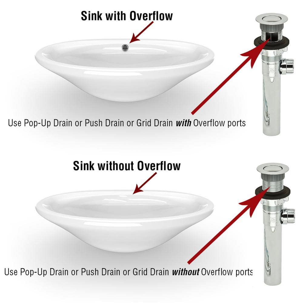 Chrome Pop-Up Drain Kit with Magnetic Stopper