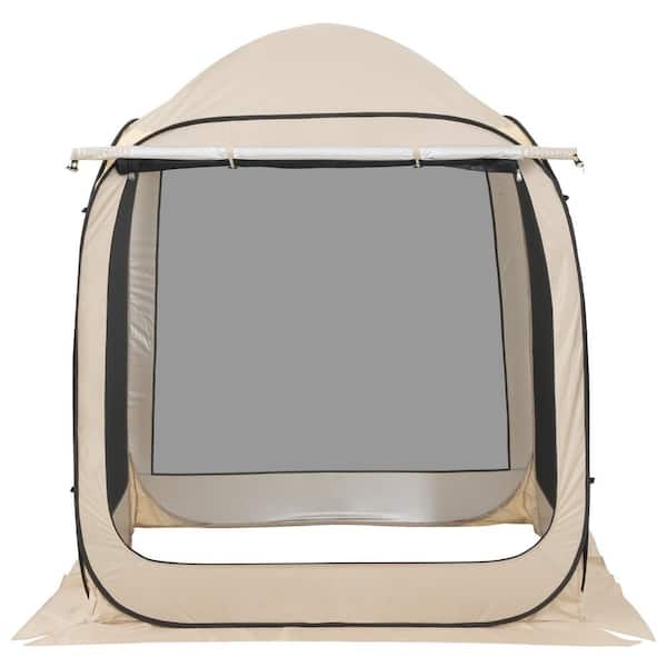 SKONYON Pop-Up Screen House Tent with Extended Awning and Carry