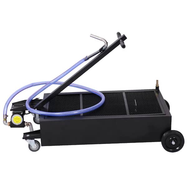 25 Gal. Low-Profile Oil Drain with Electric Pump and 7ft. Hose
