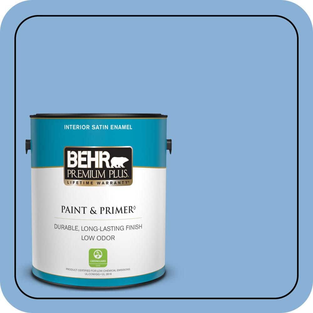 1 gal. #PPU15-12 Bluebird Satin Enamel Low Odor Interior Paint & Primer price history on PriceWatchPro