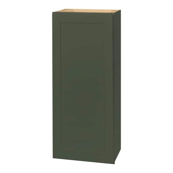 Avondale 18 in. W x 12 in. D x 42 in. H Ready to Assemble Plywood Shaker Wall Kitchen Cabinet in Fern Green