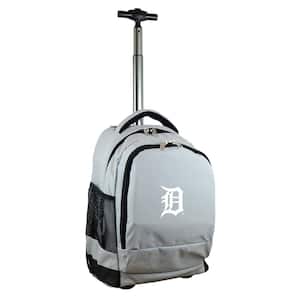 MLB Detroit Tigers 19 in. Gray Wheeled Premium Backpack