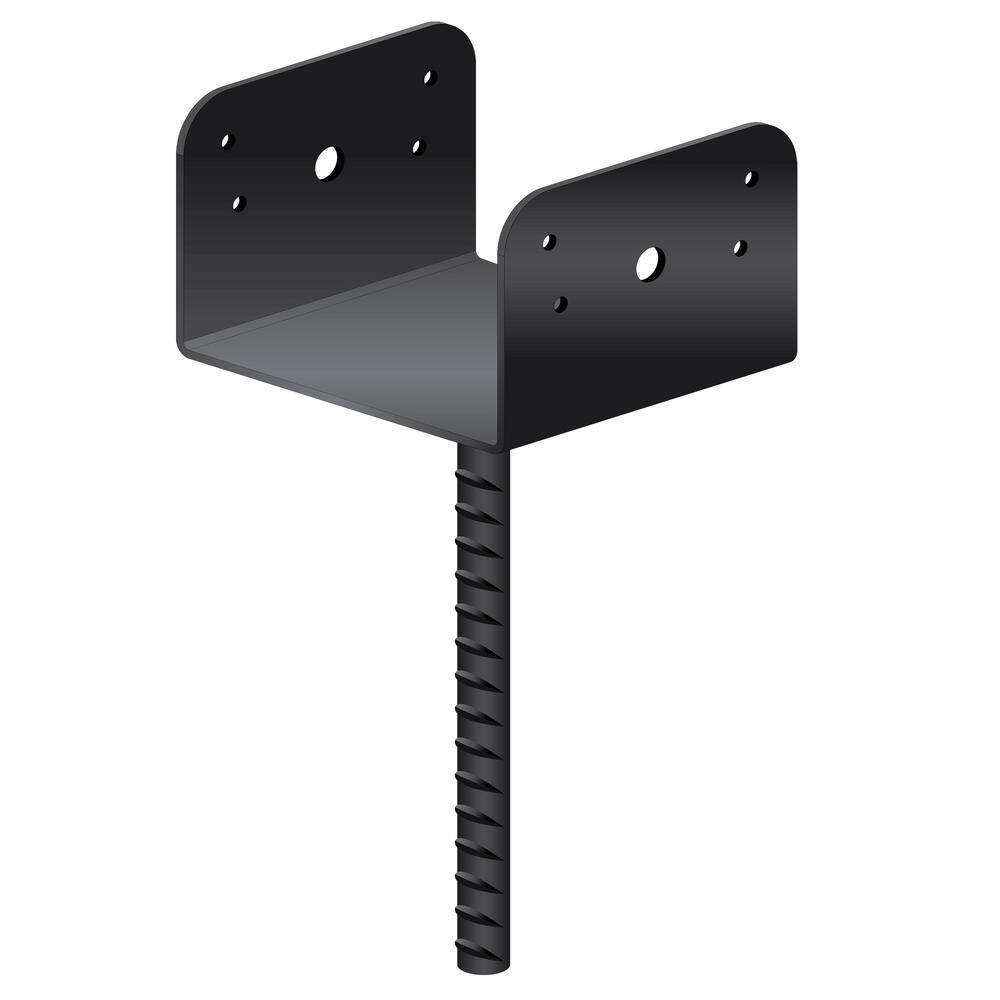 UPC 664723100050 product image for NUVO IRON 6 in. Black Decorative Saddle Bracket | upcitemdb.com