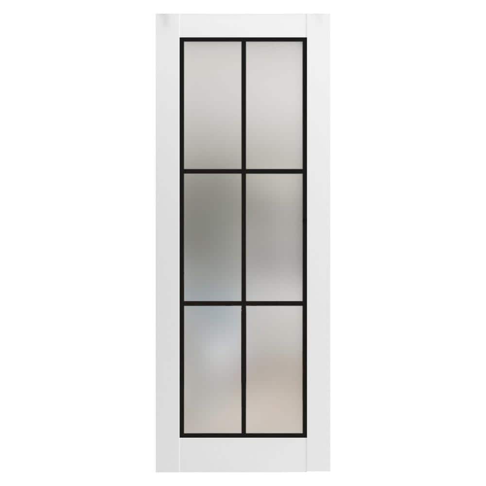 30 in. x 80 in. Solid Wood Frosted Glass White Interior Door Slab price history on PriceWatchPro