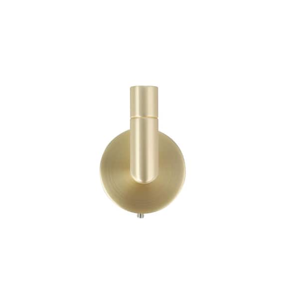 Utopia J-Hook/Robe Hook 2.14 in. Satin Brass