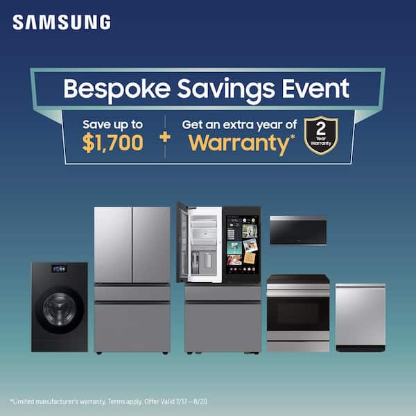 Bespoke 5.3 cu. ft. Ultra Capacity All-In-One Washer Dryer Combo with Super Speed and Ventless Heat Pump in Dark Steel