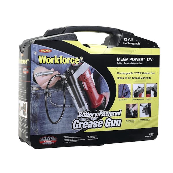 Workforce L1380 12-Volt Cordless Grease Gun Kit with 2-Rechargable Battery - 2