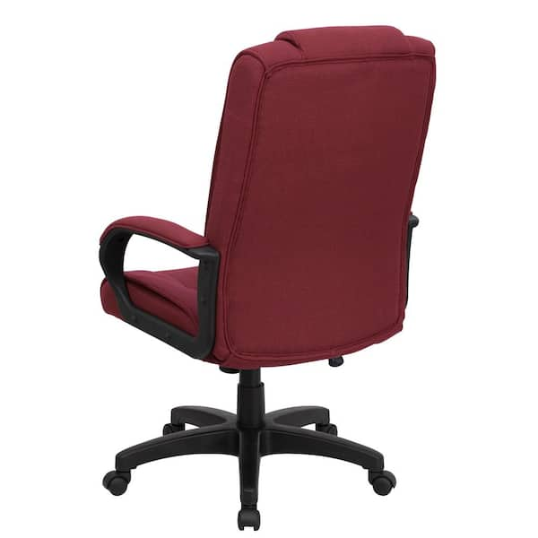 Burgundy executive office chair hot sale