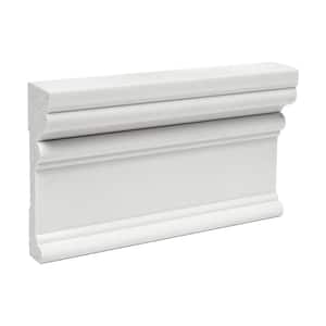 RB03 1-1/8 in. x 3-5/8 in. x 6 in. Long Recycled Polystyrene Door and Window Casing Moulding Sample