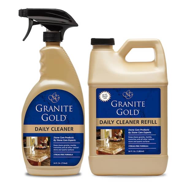 Granite Gold Daily Cleaner Value Pack, Quartz Countertop Polish Home Depot