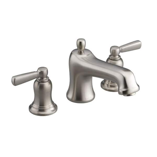 KOHLER Bancroft 2-Handle Deck-Mount Bath Faucet Trim in Vibrant Polished Nickel (Valve Not Included)