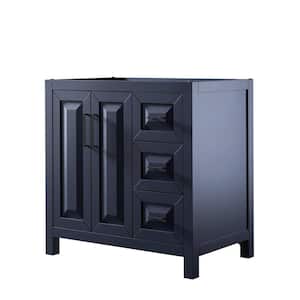 Daria 35 in. W x 21.5 in. D x 35 in. H Single Bath Vanity Cabinet without Top in Dark Blue