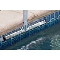 18 in. Swimming Pool & Spa Brush with Deluxe Nylon Bristles and Aluminum Back