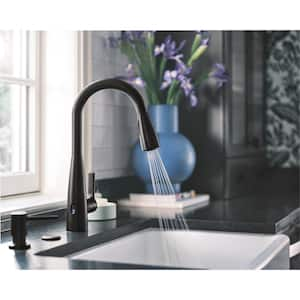 Haelyn Touchless Single-Handle Pull-Down Sprayer Kitchen Faucet with MotionSense Wave and Power Clean in Matte Black