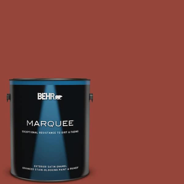 BEHR MARQUEE 1 gal. #PPU2-17 Morocco Red Satin Enamel Exterior Paint & Primer