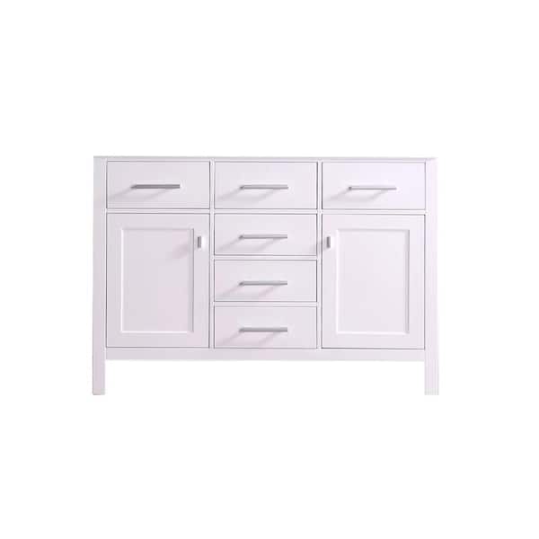 Design Element London 47.5 in. W x 21.5 in. D Vanity Cabinet Only in White