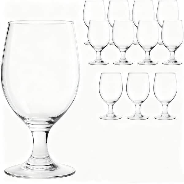 13 oz. Red and White Wine Glasses, Clear Water Goblets Set of 12, Multi-purpose Water Goblet Glasses for Party and Bar